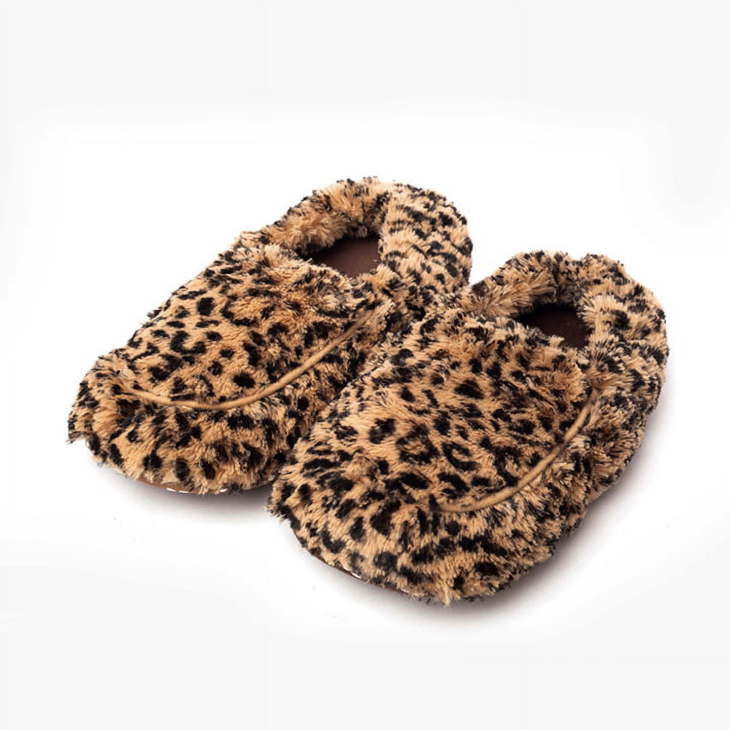 6051153 Tawny Microwavable Slipper, Black & Brown - Size 6-10 US