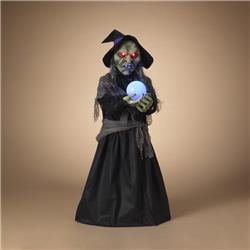 Picture of Gerson 9080949 44 in. Lighted Animated Witch Halloween Decor