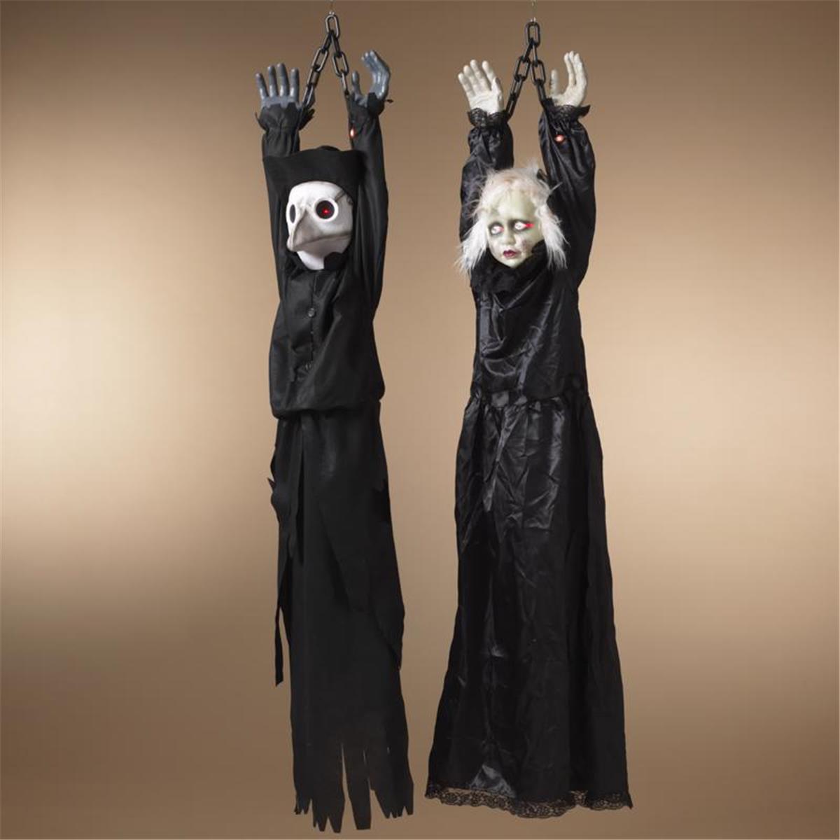Gerson 9080775 53 in. Lighted Animated Hanging Figurine Halloween Decor