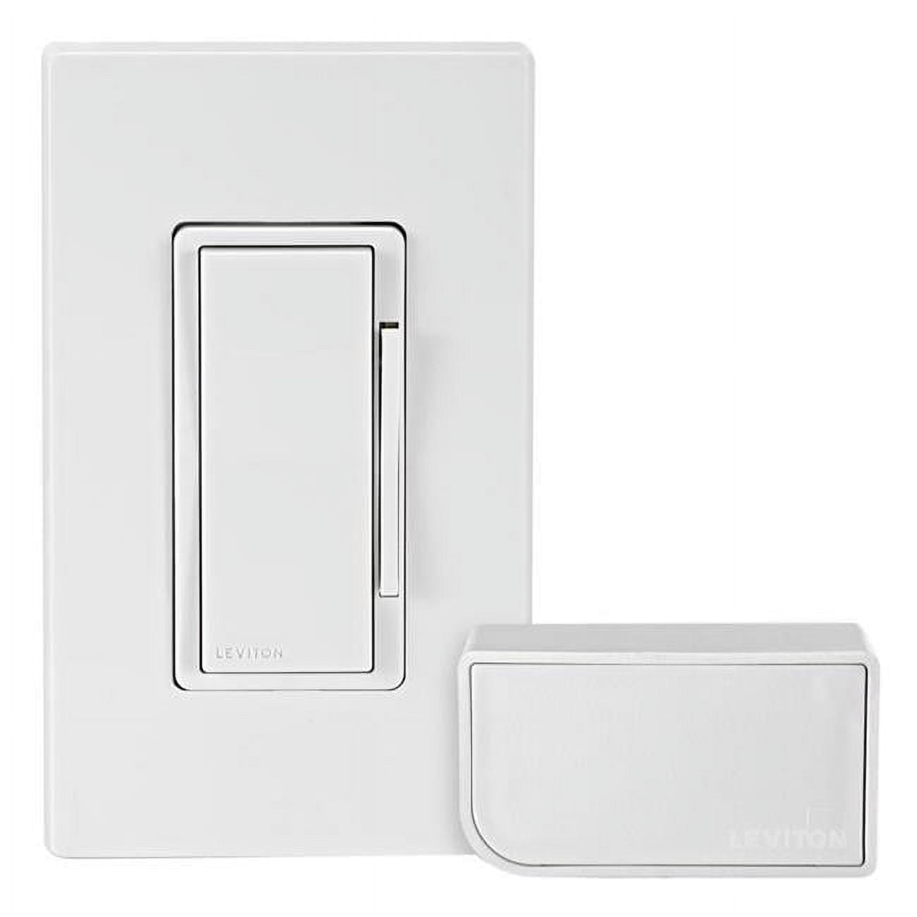 Leviton 3011255 Decora White WiFi Smart Dimmer Switch with Remote Control & Smart Bridge, White