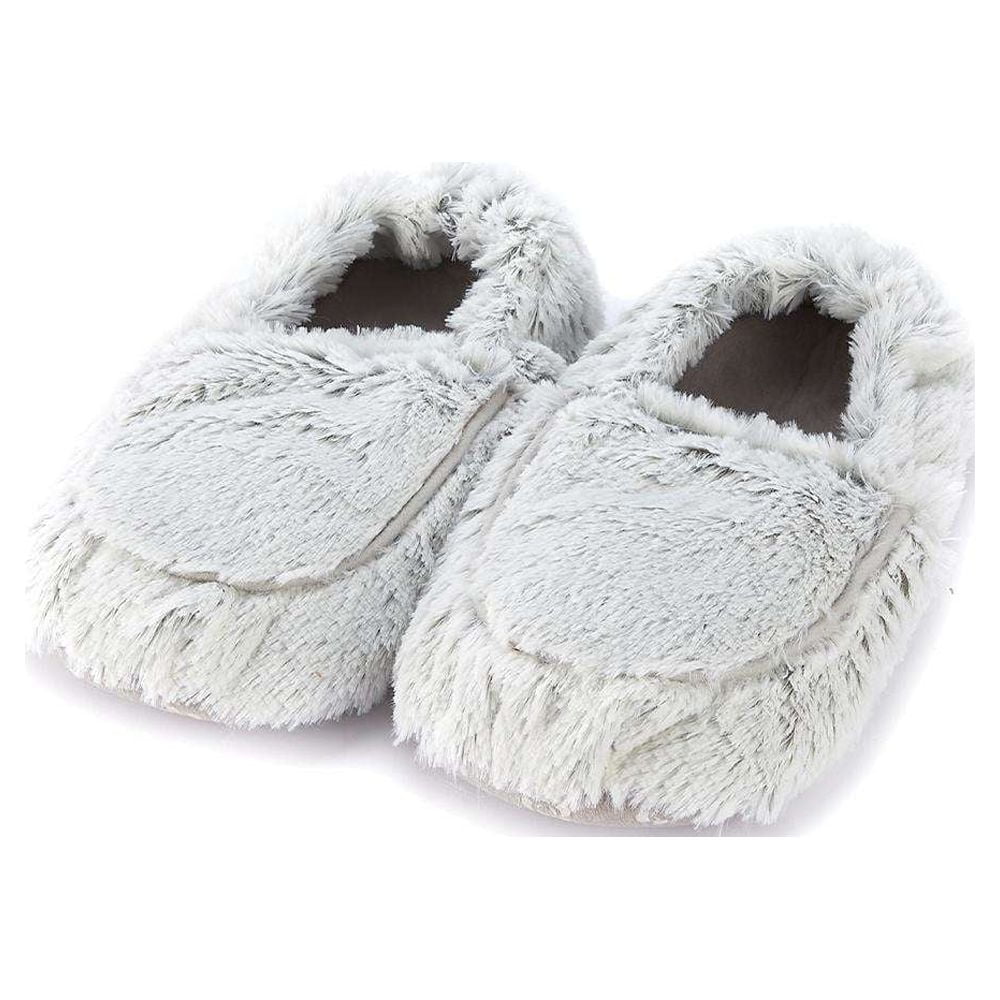 6051156 Marshmallow Microwavable Slipper, Gray - Size 6-10 US