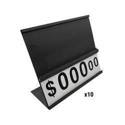 9084716 Black Grilling Table Top Channels Pop Display Plastic Holder