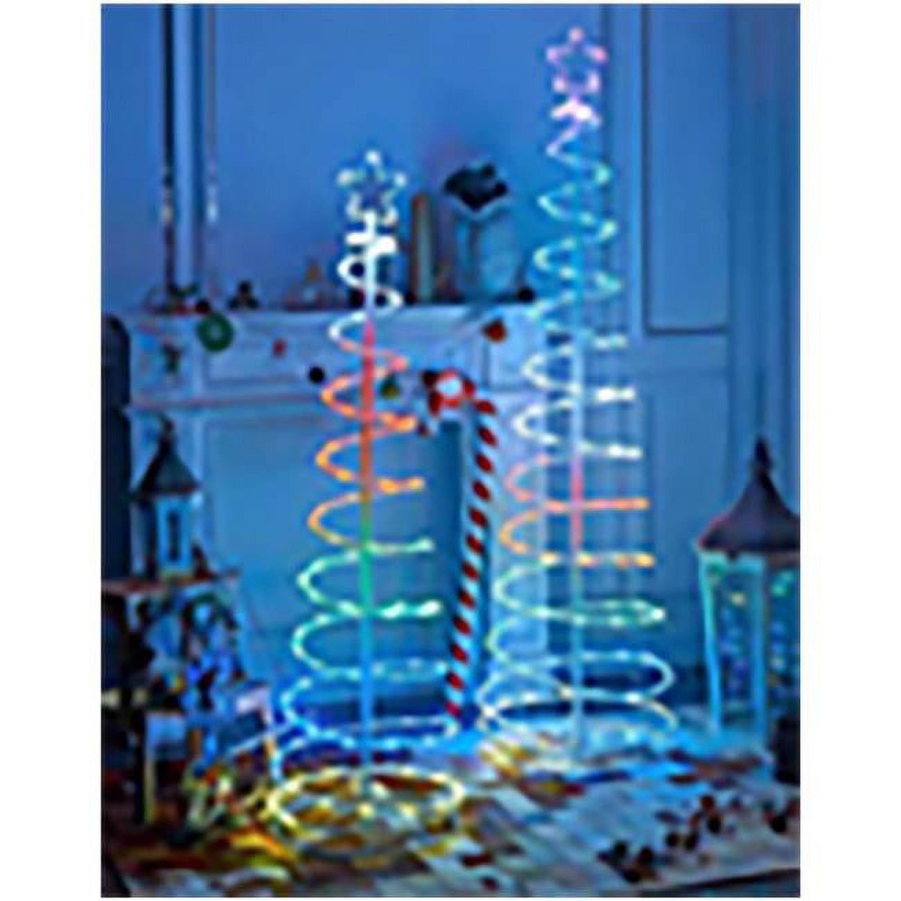 9081296 60 in. LED Multi Color Spiral Yard Decor