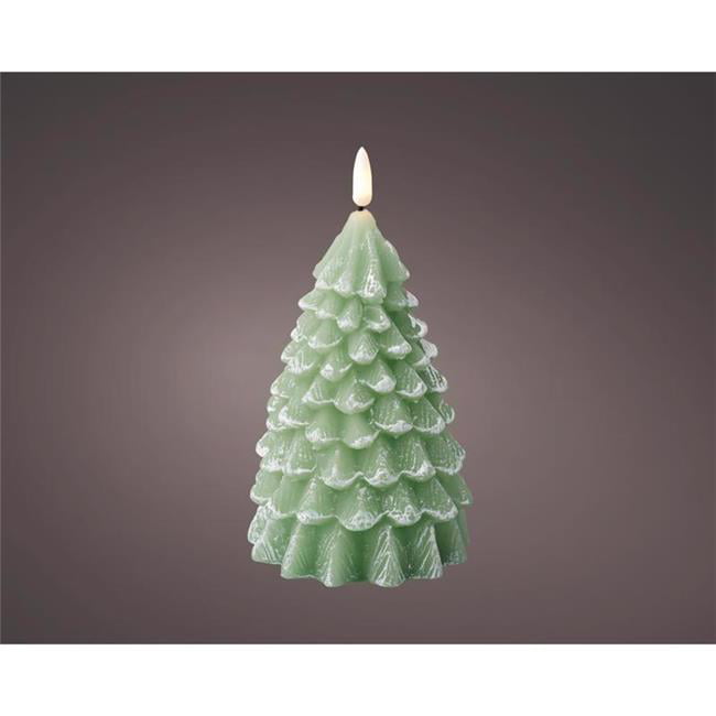 7.1 in. Indoor Christmas Decor Candle, Green