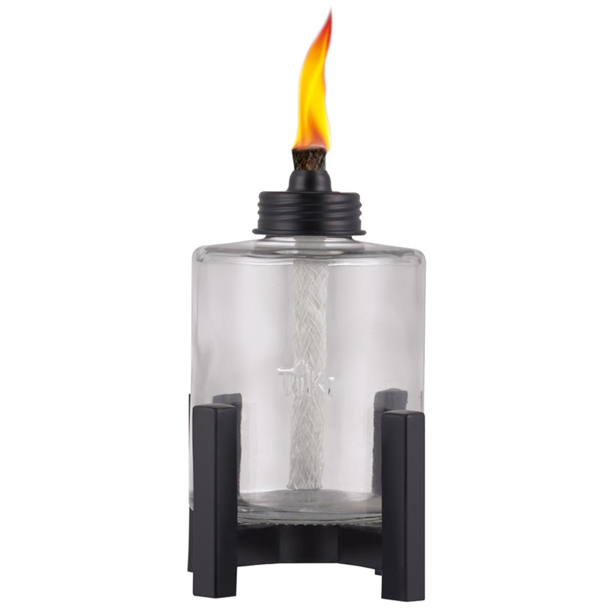 Picture of Tiki 9076742 6.5 in. Glass & Metal Elevated Tabletop Torch&#44; Black & Clear - Pack of 6