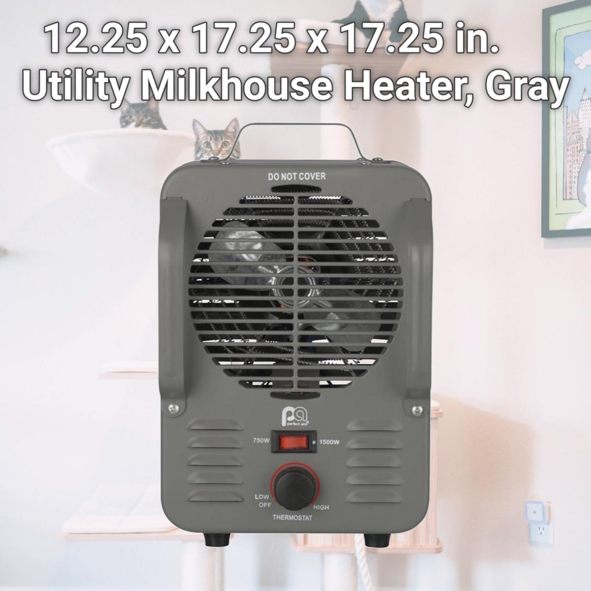 Picture of Perfect Aire 4010532 12.25 x 17.25 x 17.25 in. Utility Milkhouse Heater, Gray