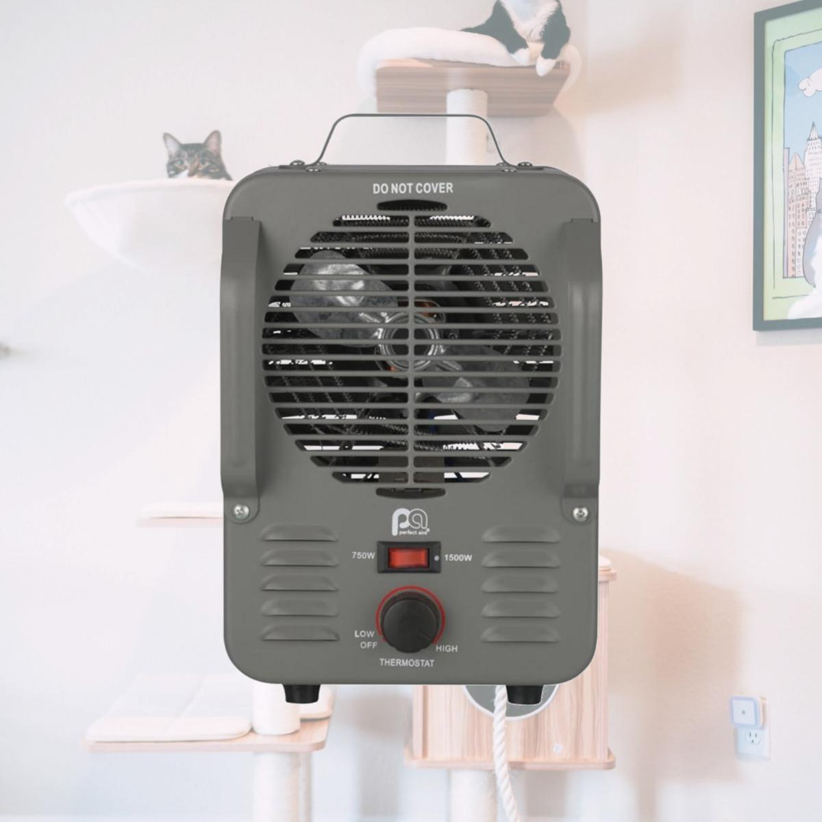 Picture of Perfect Aire 4010532 12.25 x 17.25 x 17.25 in. Utility Milkhouse Heater, Gray