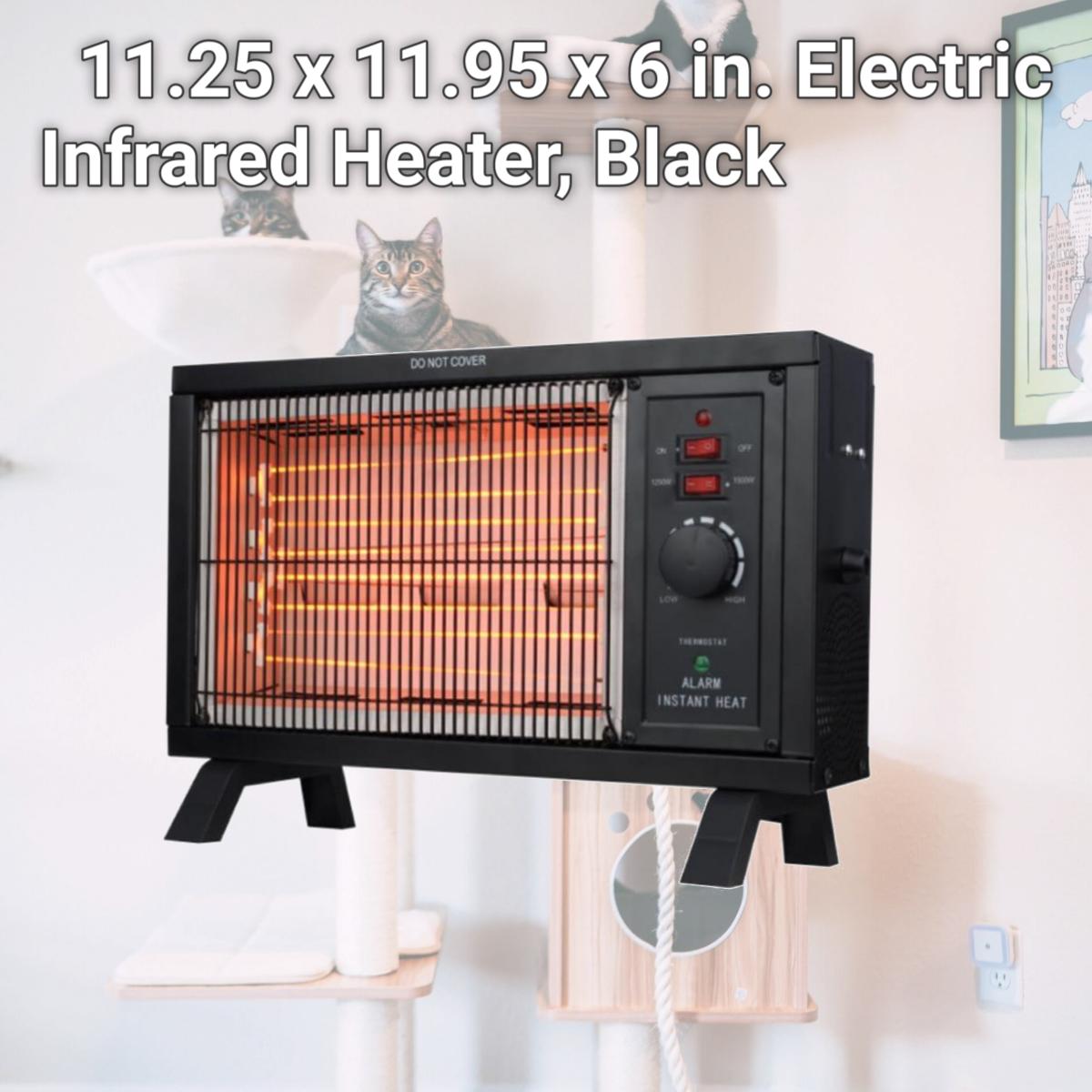Picture of Perfect Aire 4010538 11.25 x 11.95 x 6 in. Electric Infrared Heater, Black