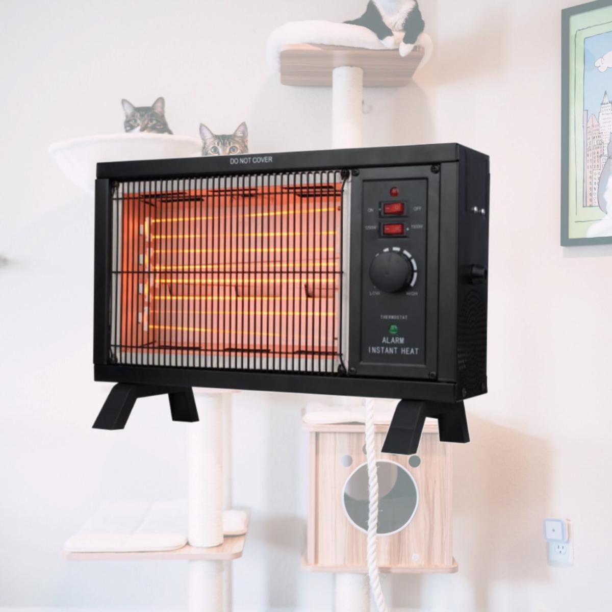 Picture of Perfect Aire 4010538 11.25 x 11.95 x 6 in. Electric Infrared Heater, Black