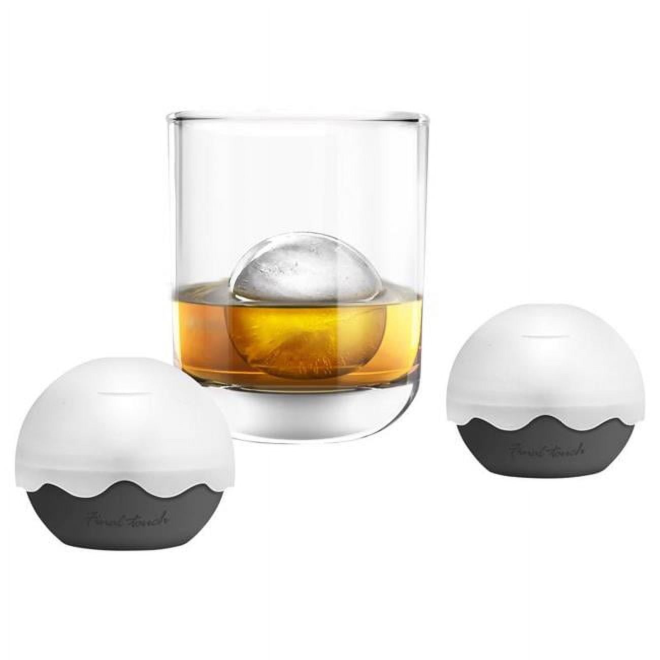 Picture of Final Touch 6058258 2.4 in. Dia. Silicone Ice Mold, Black & Clear