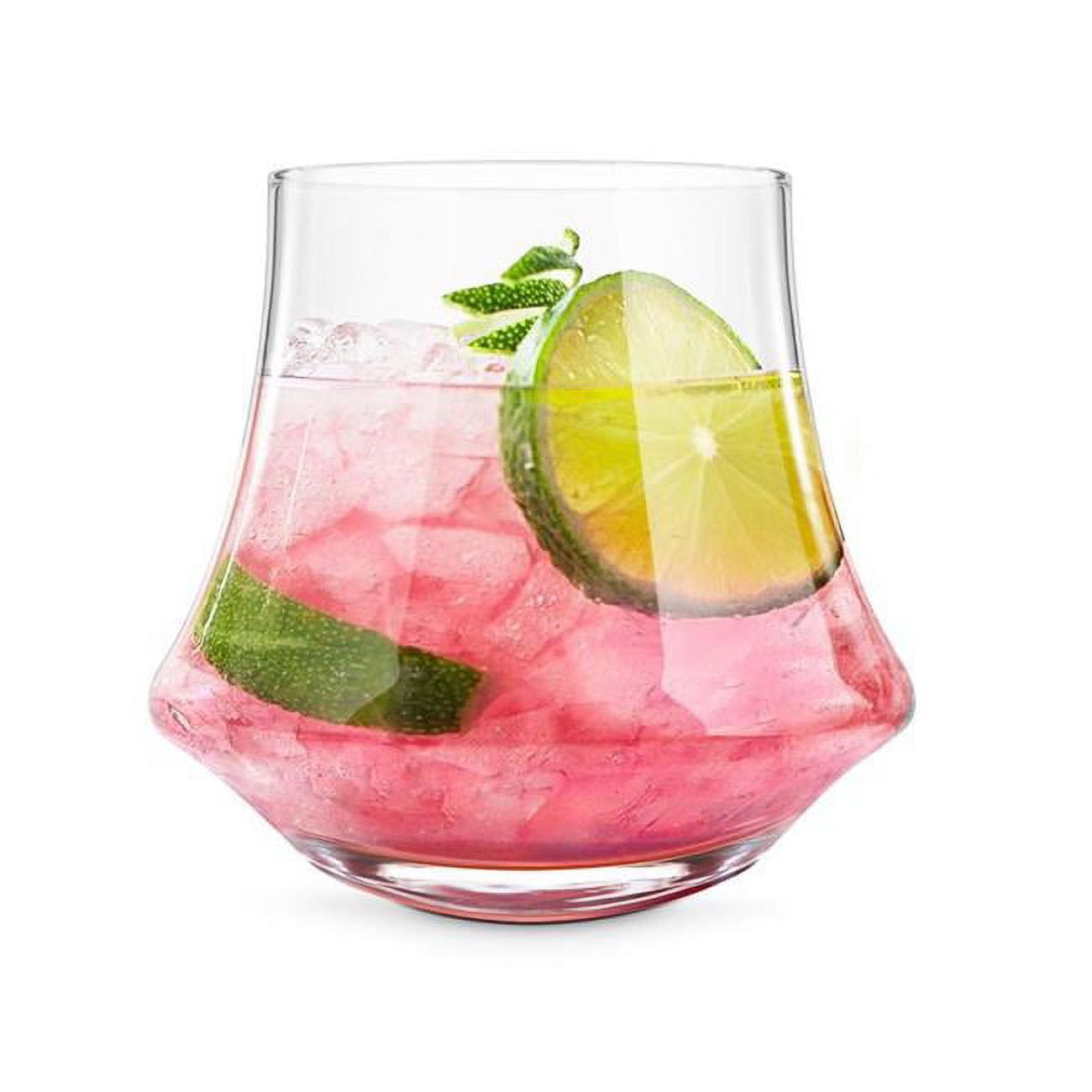 Picture of Final Touch 6058277 13.5 oz Revolve Crystal Drinking Glass Set, Clear