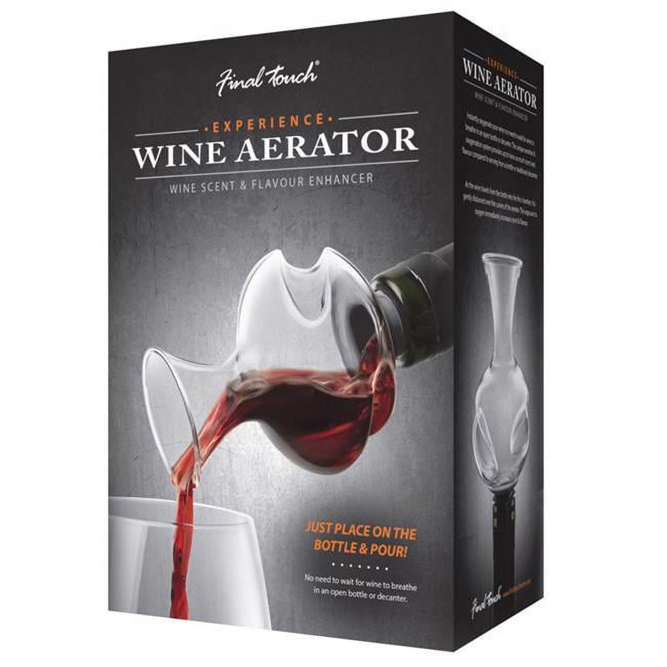 Picture of Final Touch 6060091 Glass Aerating Wine Pourer, Clear