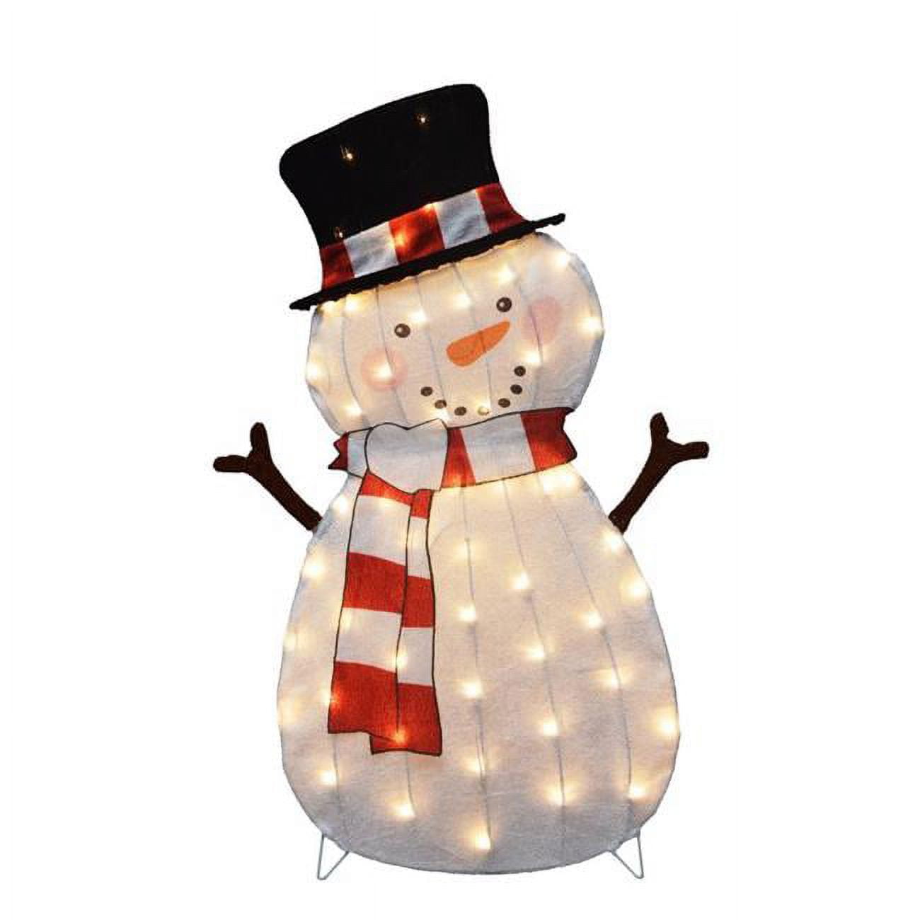 9081288 36 in. Incandescent Snowman Yard Decor, Clear