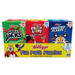 Spin Master Kellogg's Cereal Fun Pack Puzzles Multicolored