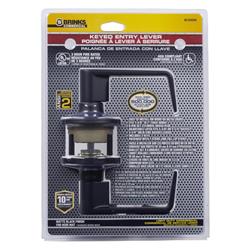 Brinks Commercial Matte Black Entry Lever 2 in.