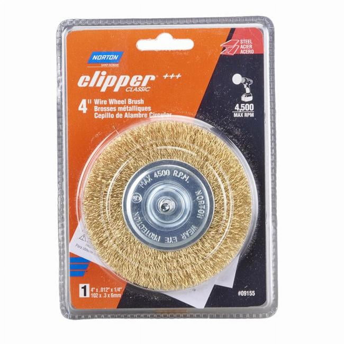 4 in. 4500 RPM Coarse Wire Wheel