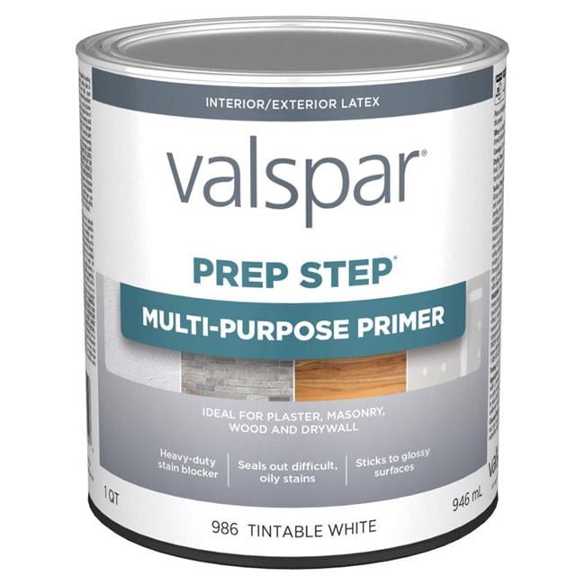1024350 1 qt. Prep-Step Latex Primer, Tintable White -  Valspar