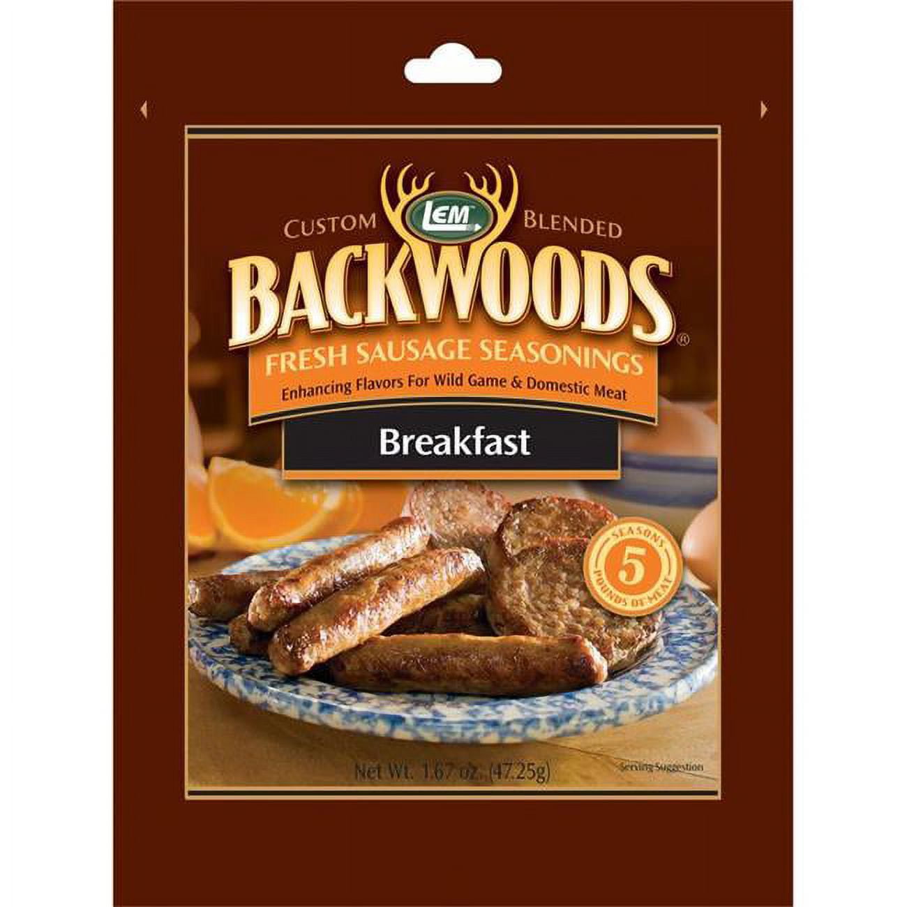 1.67 oz Backwoods Breakfast Sausage - Case of 6