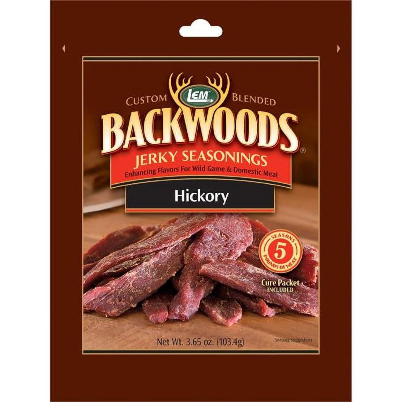 3.65 oz Backwoods Hickory Seasoning Jerky, Pack of 6