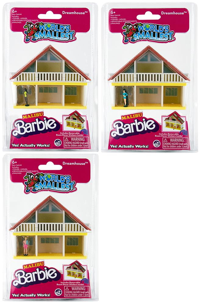 6011682 Dreamhouse Malibu Barbie, Multi Color - 7 Piece -  Worlds Smallest