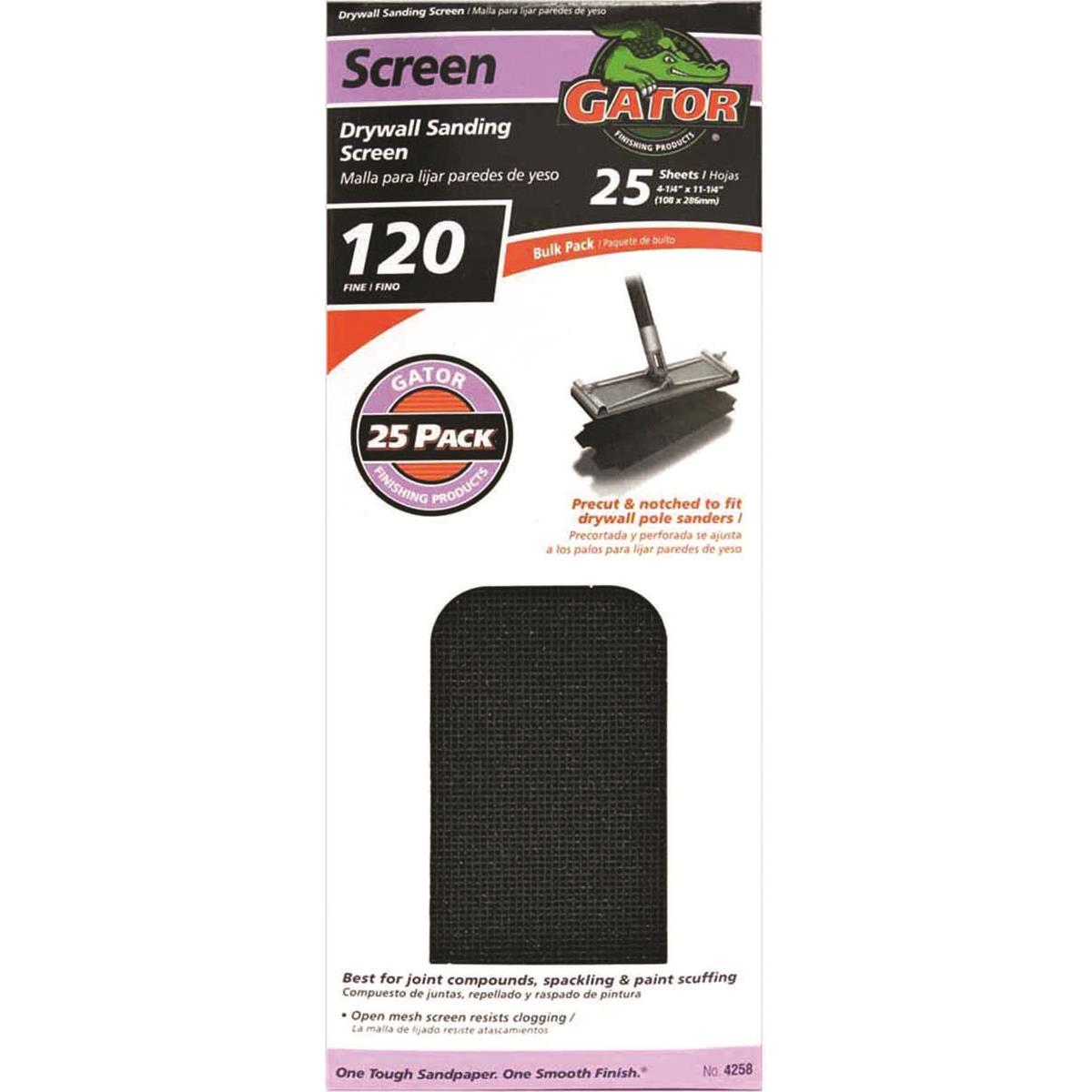 1014745 4.25 in. 120 Grit Fine Silicon Carbide Sanding Screen