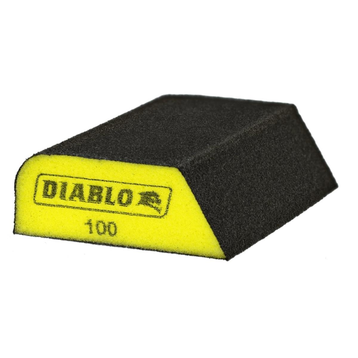 Diablo 4 in. L X 2-1/2 in. W X 1 in. 100 Grit Fine Dual Edge Sanding Sponge