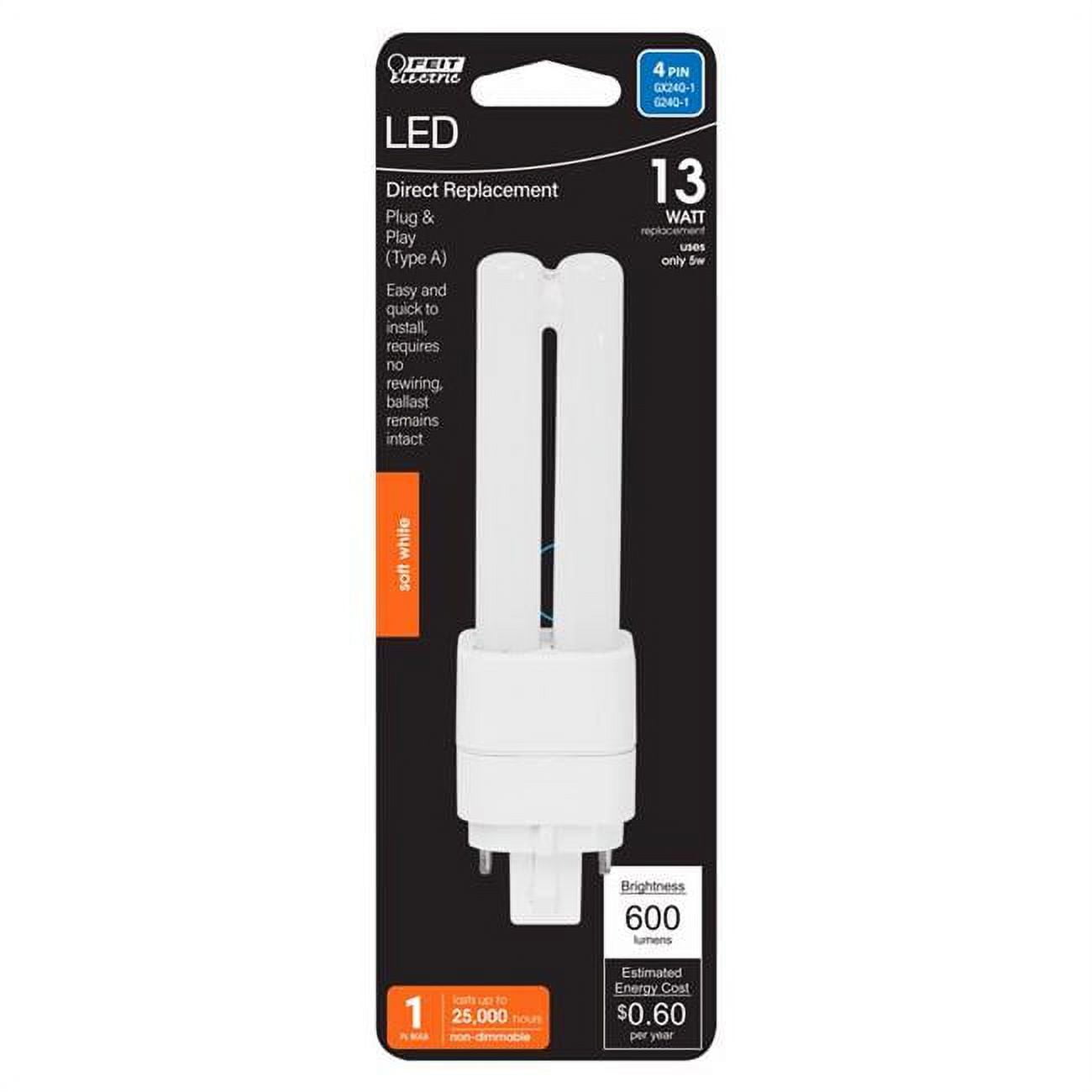 13 Watt Equivalence 4 Pin LED Tube Light, Soft White