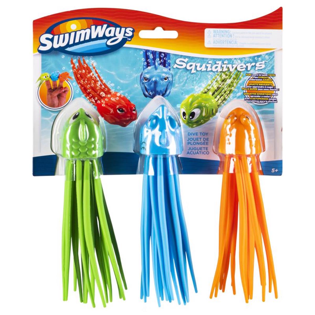 8079649 Assorted Rubber Squidivers Dive Sticks