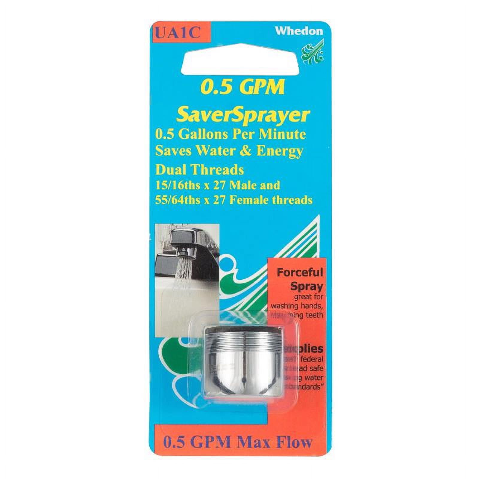 Picture of Whedon 4009959 0.938 in. 27M x 0.86 in. Saver Sprayer Dual Thread -27F Chrome Faucet Aerator