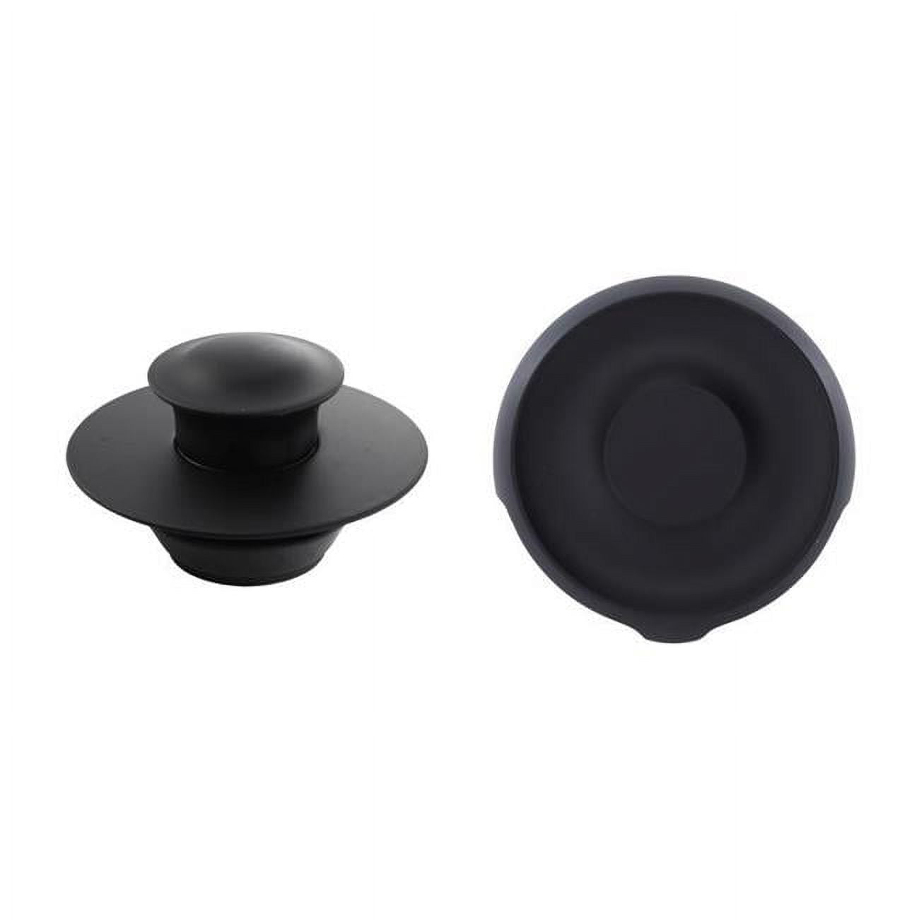 3 in. Round Drain Cover, Matte Black