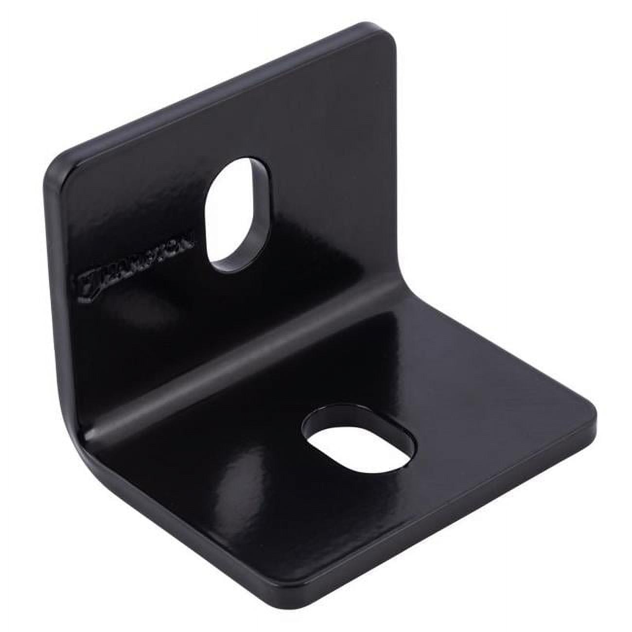 2.4 x 3 x 0.188 in. Steel Inside & Outside Corner Brace, Black