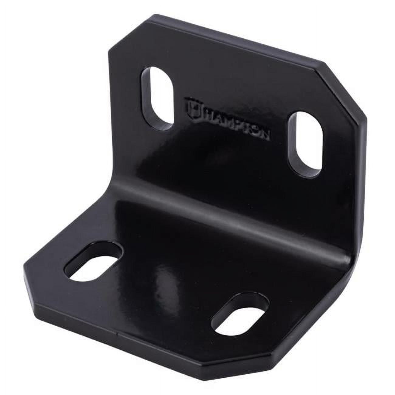 2.4 x 3 x 0.188 in. Inside & Outside Corner Brace, Black