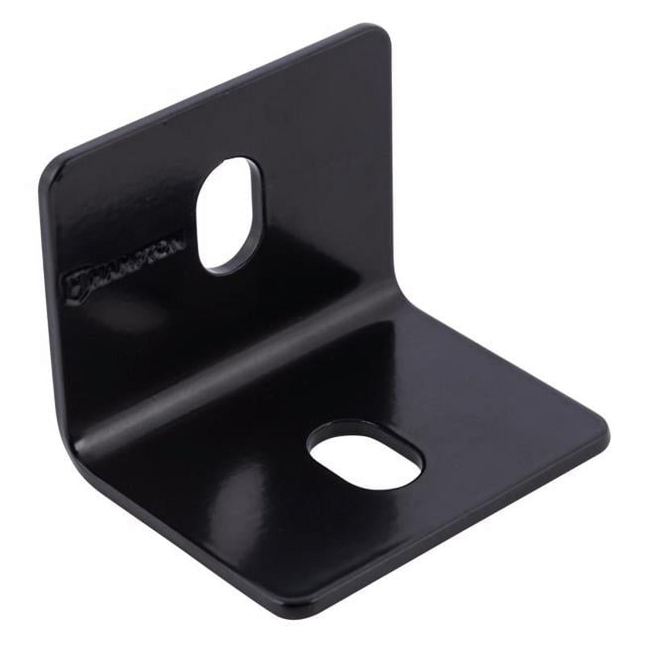 2.40 x 2.40 x 0.125 in. Steel Inside & Outside Square Corner Brace, Black