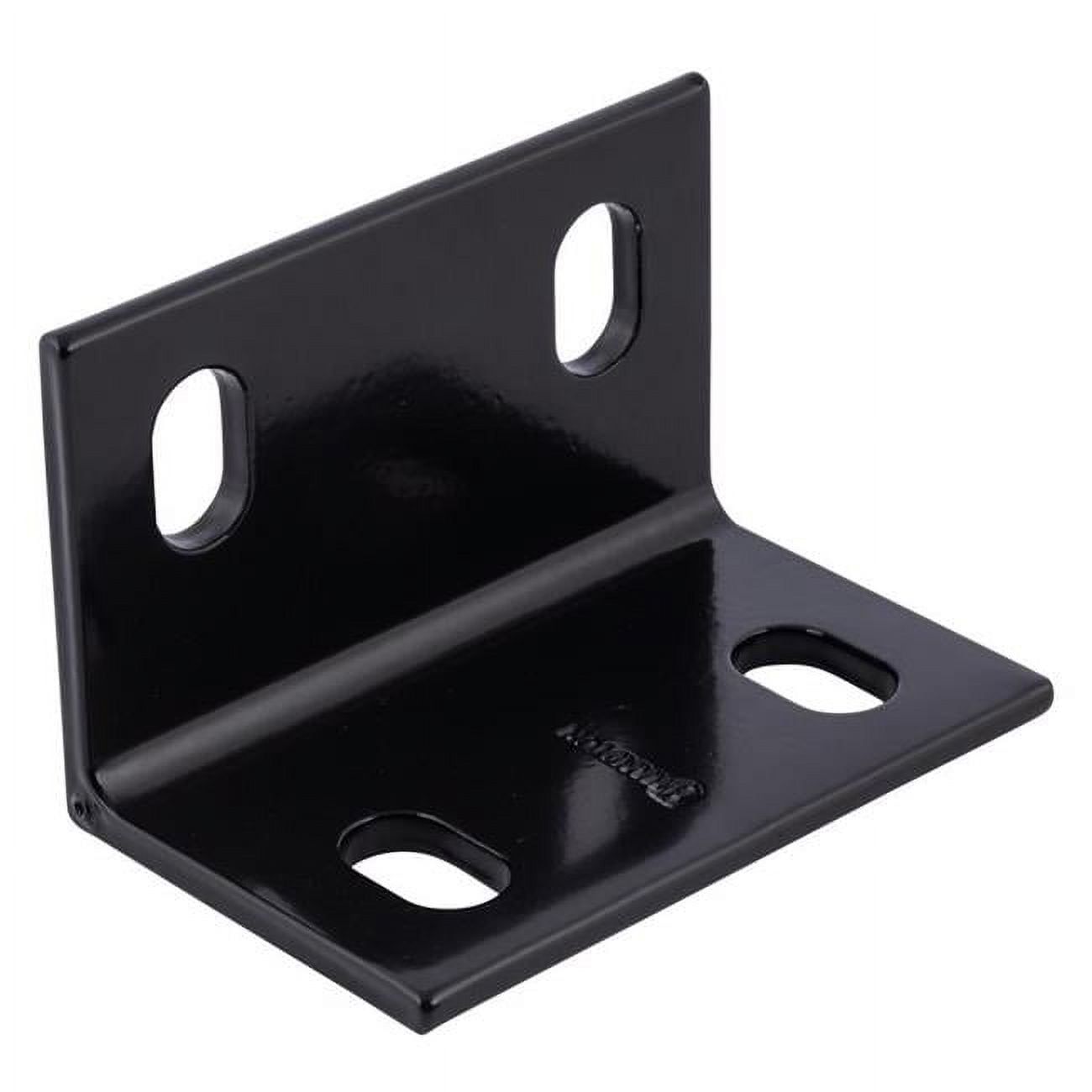 4.62 x 3 x 0.25 in. Steel Inside & Outside Brace, Black