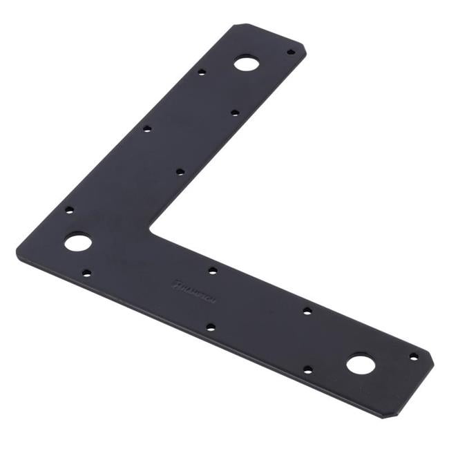 0.125 x 9 x 2 in. Steel Corner Plate, Black