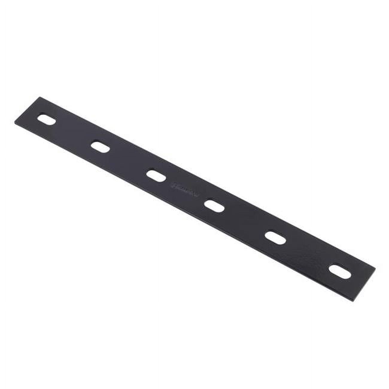 0.125 x 1.5 x 14 in. Steel Mending Plate, Black
