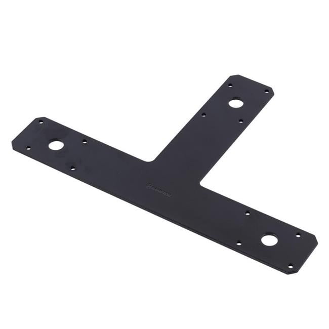 0.125 x 8 x 12 in. Steel T-Plate, Black
