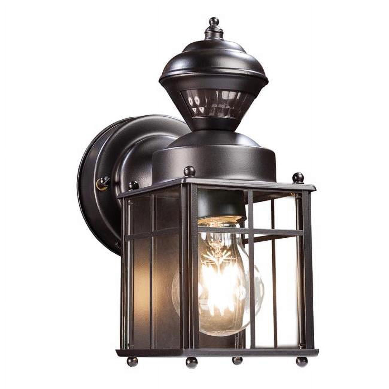 Picture of Globe Electric 3010192 Franklin Motion-Sensing LED Wall Lantern - Matte Black