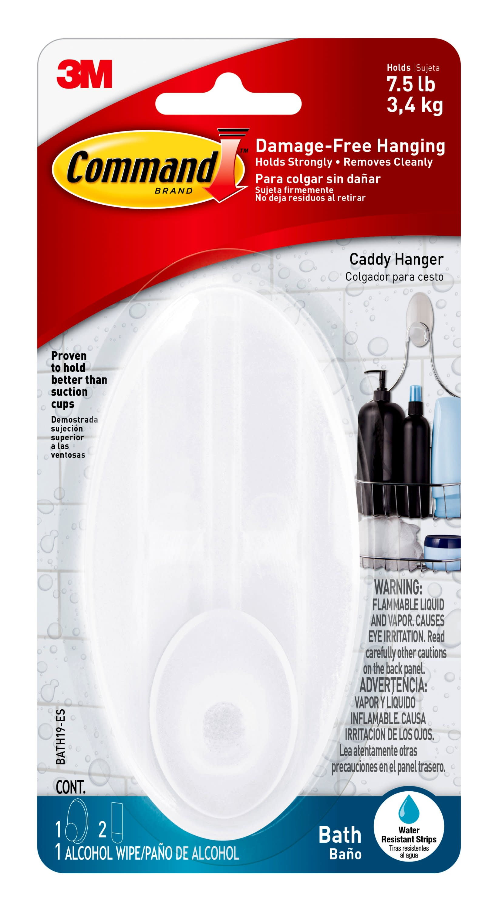 5 in. Plastic Caddy Hanger, Frost White