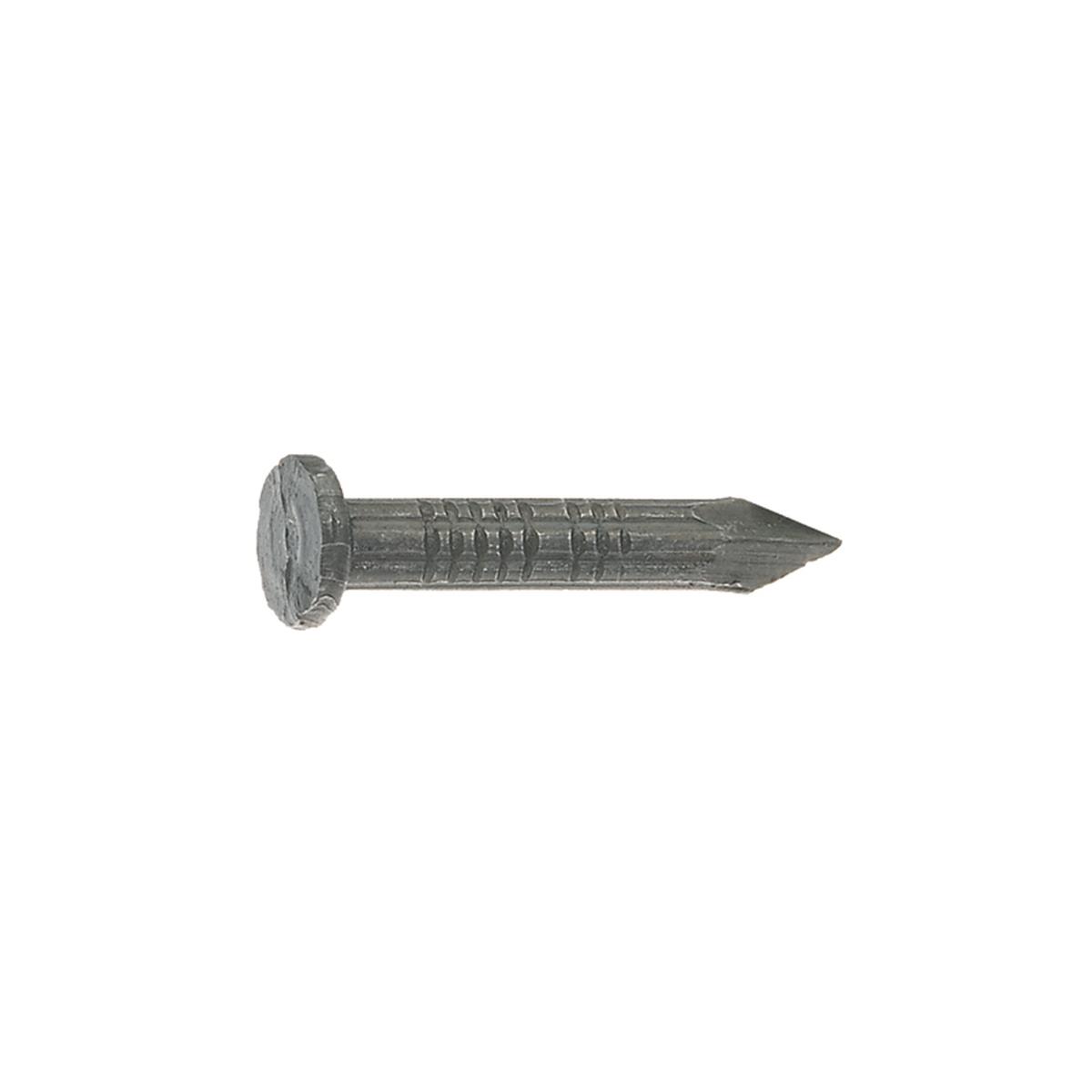 3 in. Masonry Bright Steel Flat Head Nail, Gray - 50 lbs