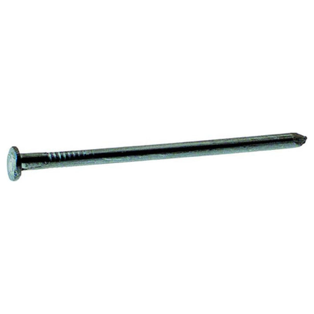 3.5 in. 16D Common Bright Steel Flat Head Nail, Gray - 30 lbs