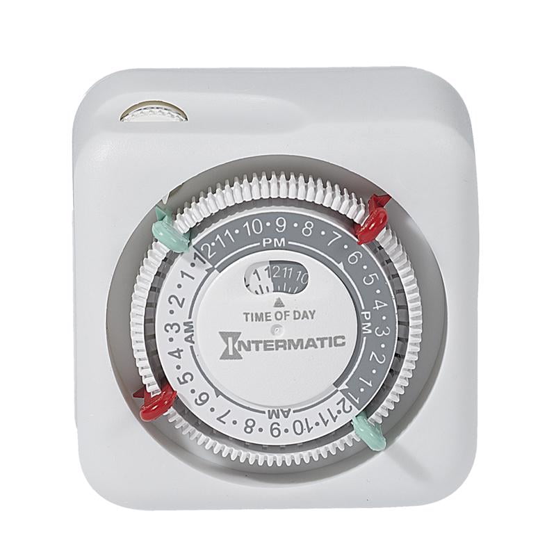 125 V Indoor Timer, White