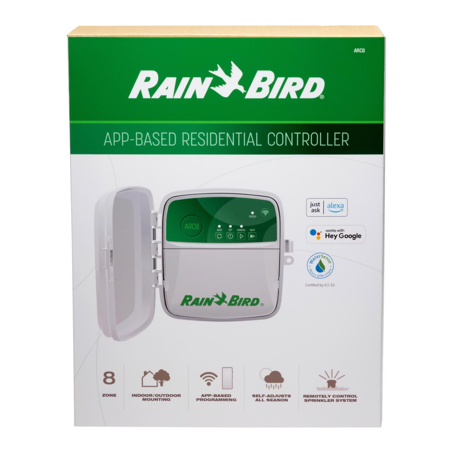 Programmable 8 Zone Residential Controller, Gray