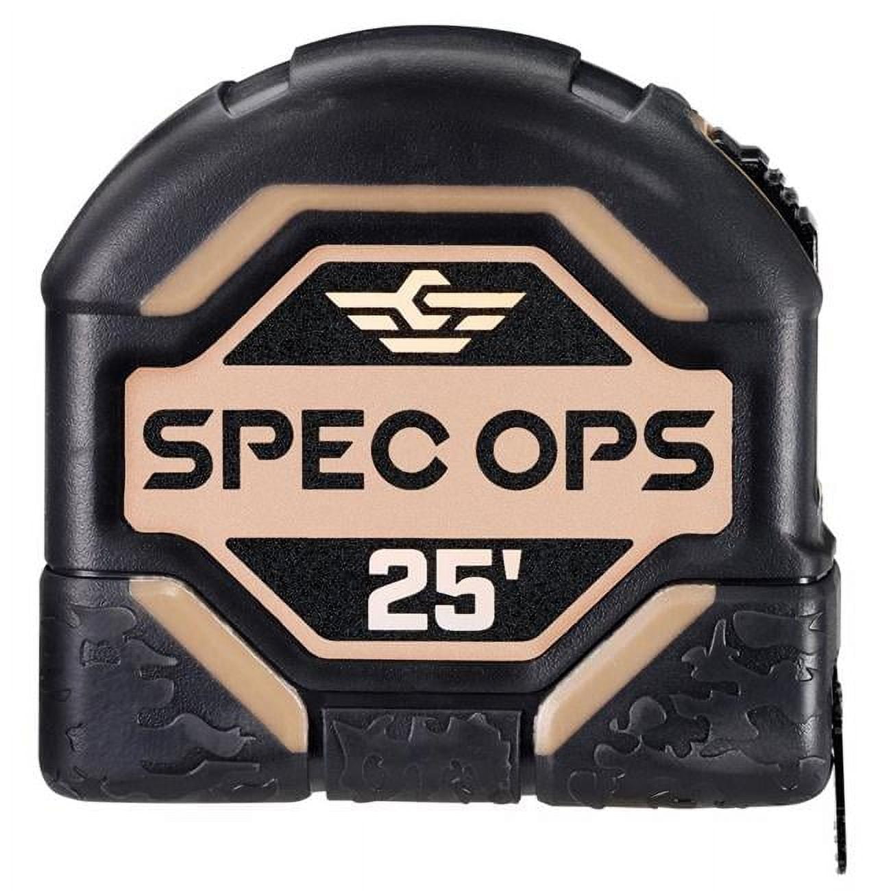 25 ft. x 3.12 in. Rubber Tape Measure, Black