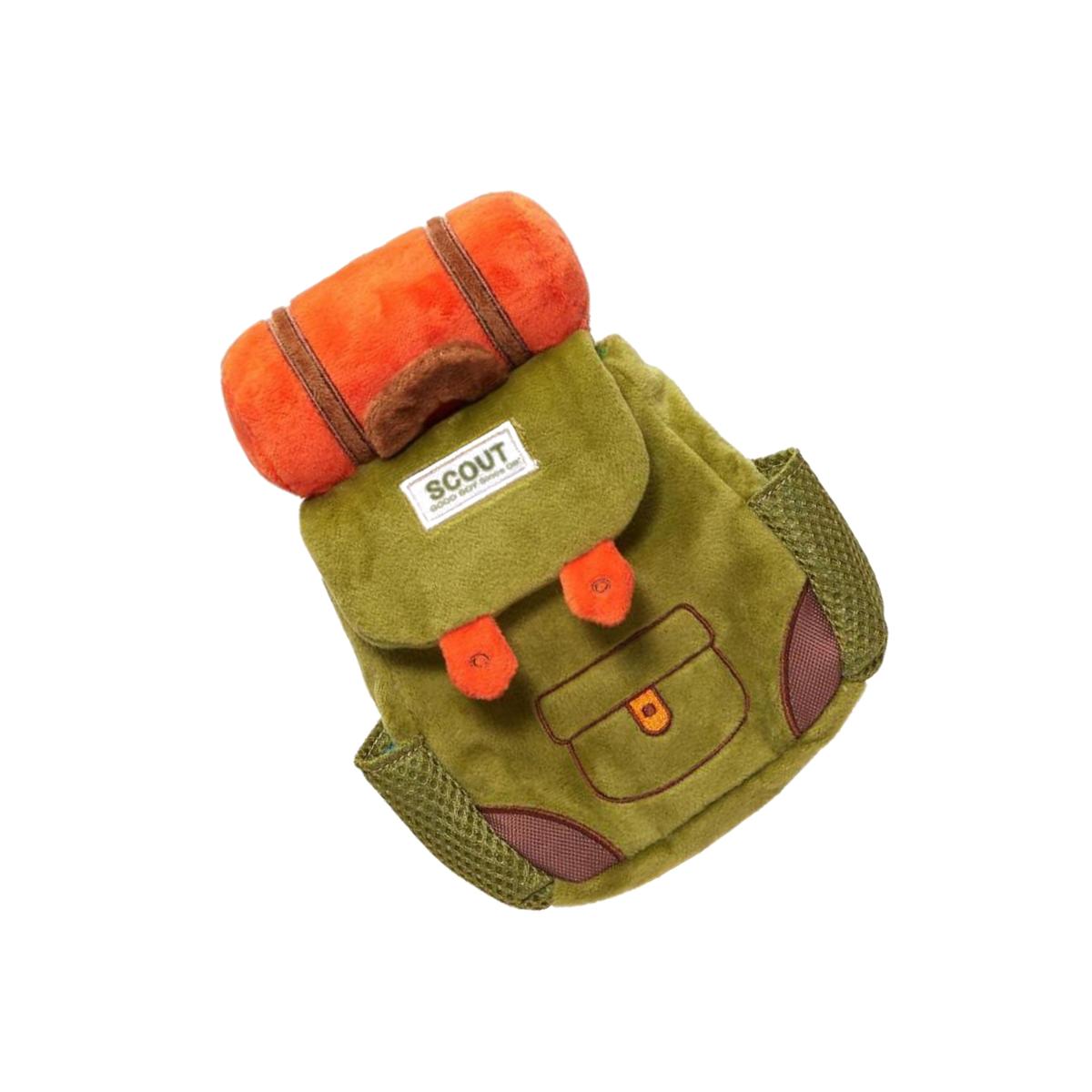 Picture of Bark 9084431 Plush Rucksack Dog Toy, Multi Color - Pack of 3