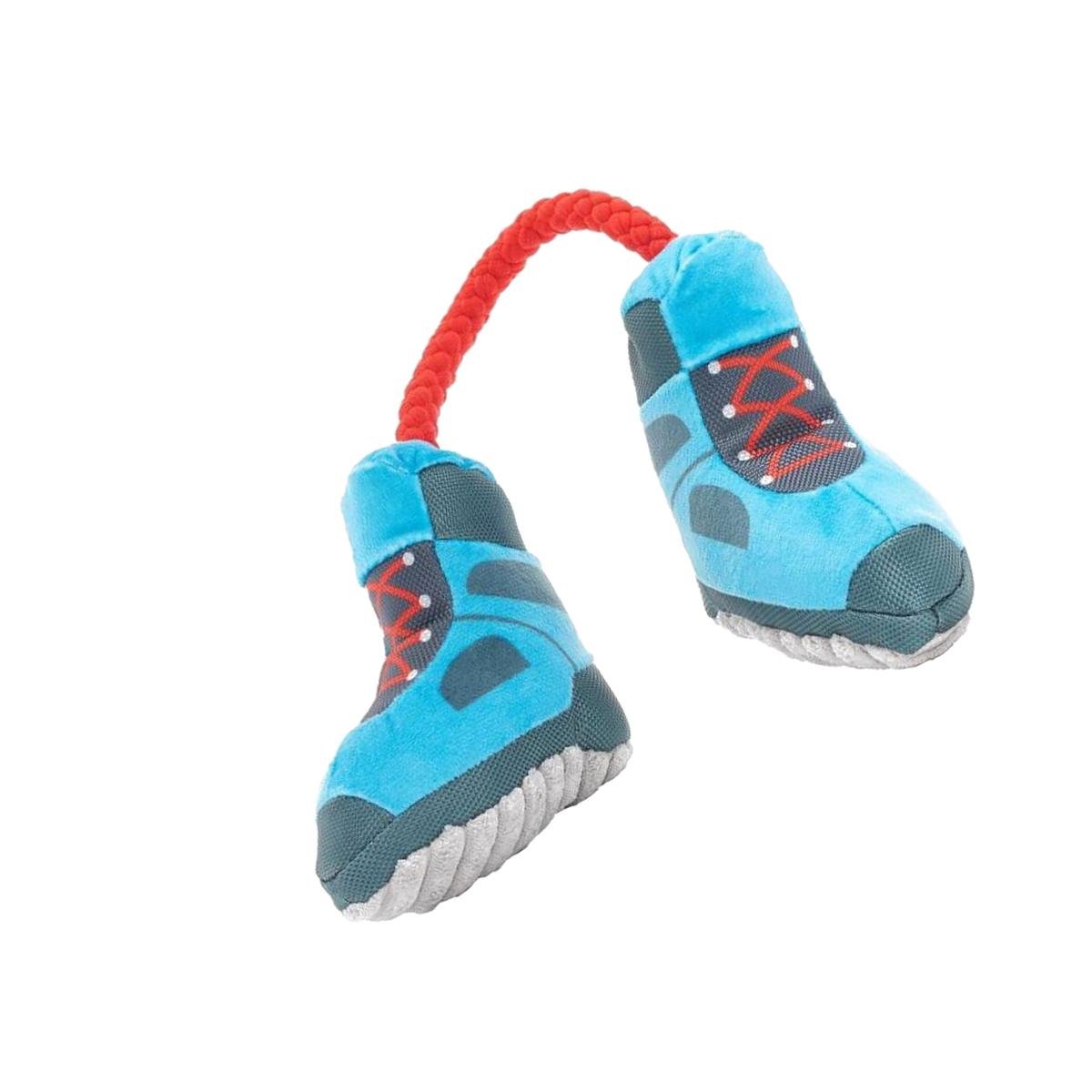 Picture of Bark 9084442 Plush Appalachian Tail Boots Dog Toy, Multi Color - Pack of 3