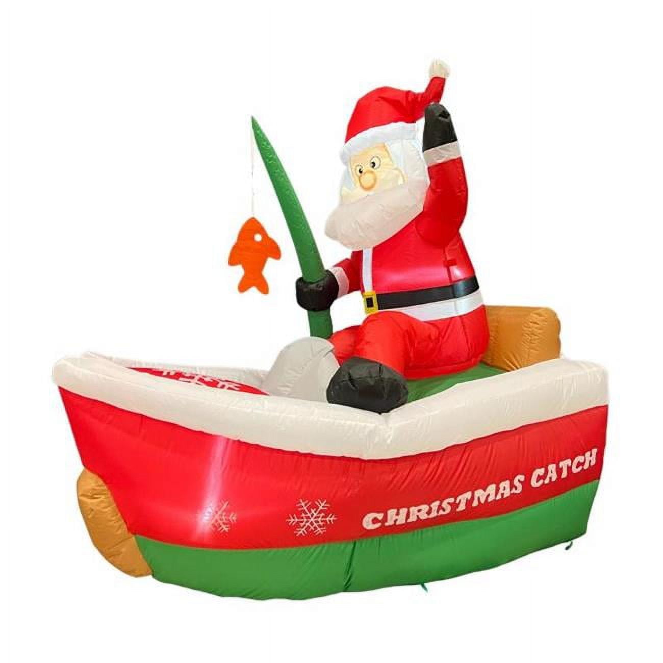 Picture of Celebrations 9080652 5 ft. Fishing Santa Inflatable