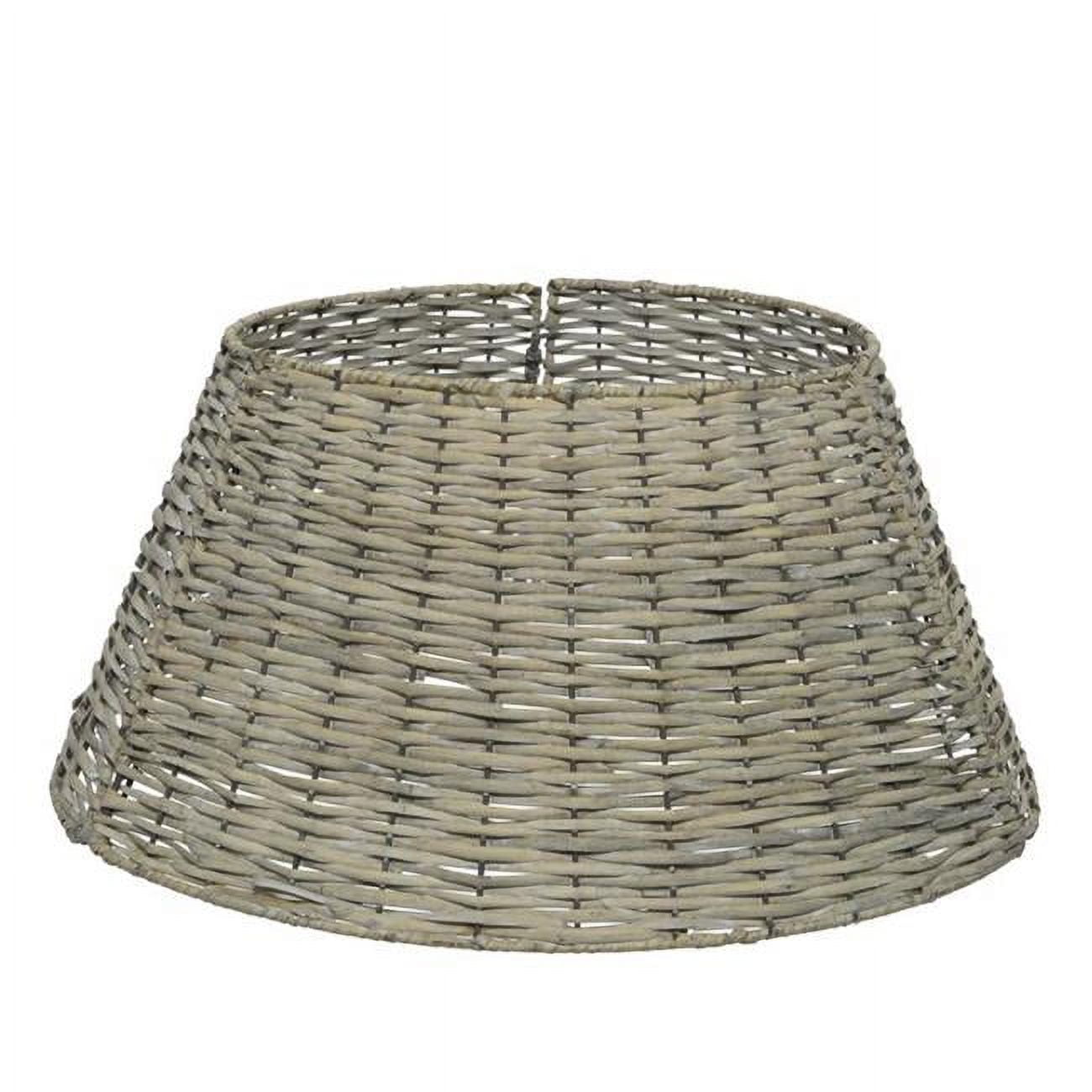 Picture of Everlands 9080811 11 in. Willow Basket Tree Collar Indoor Christmas Decor, Gray