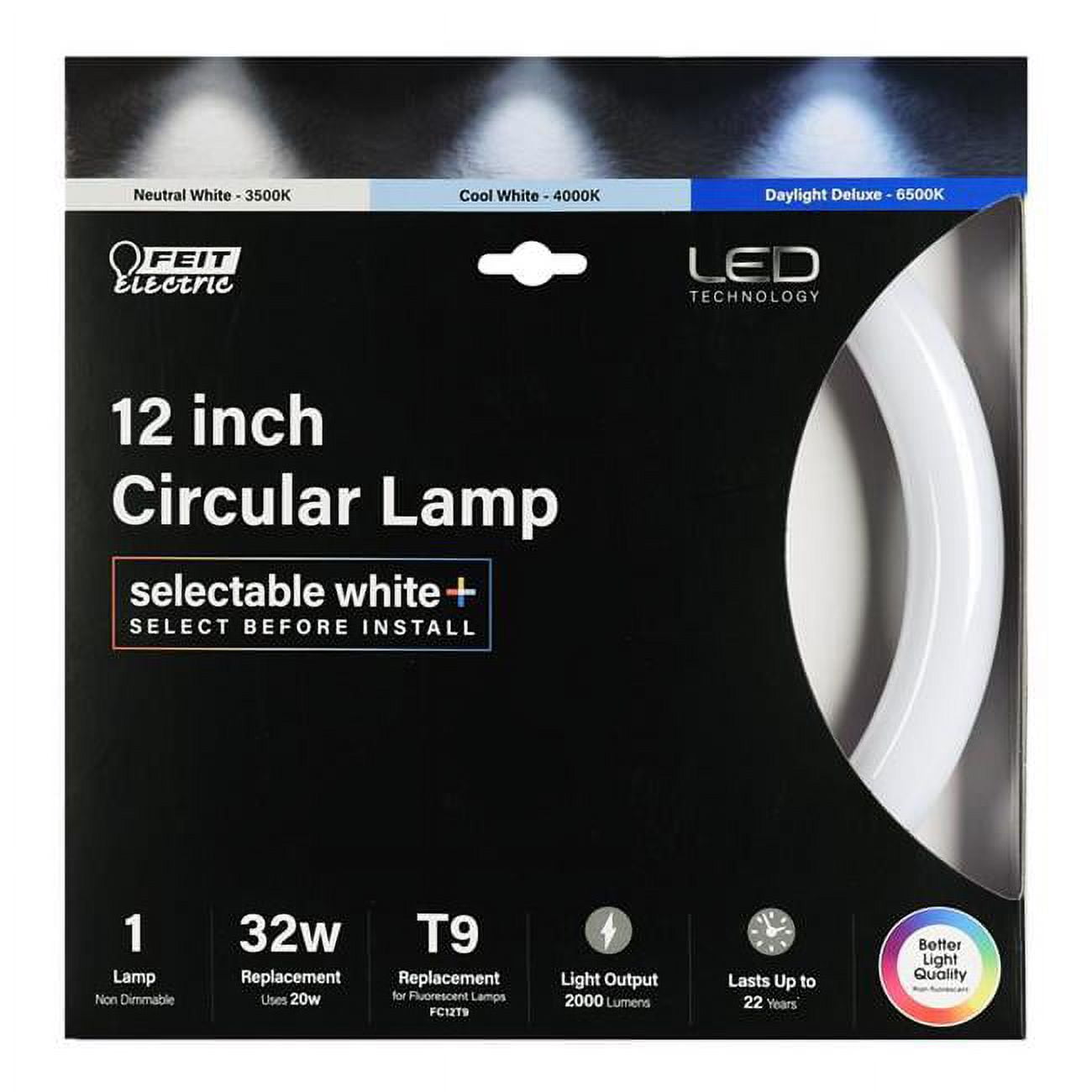 32 Watt Equivalence T9 4-Pin LED Tube Light  Color Changing