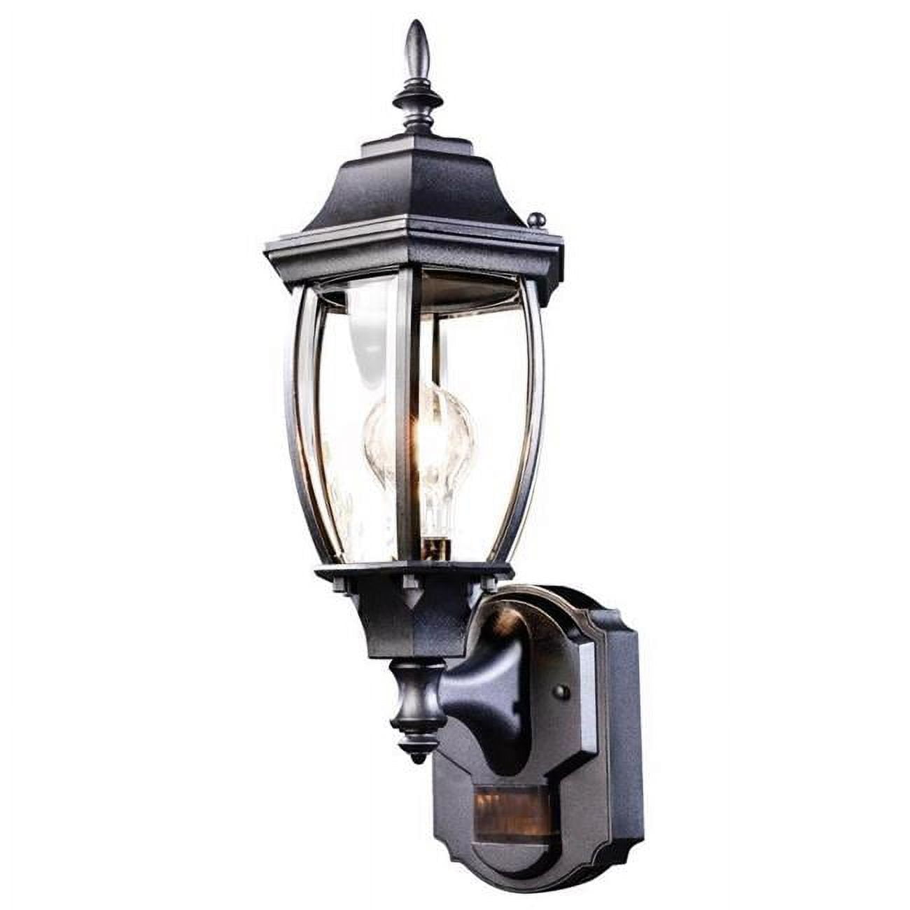 Picture of Globe Electric 3010193 Ashford Motion-Sensing LED Wall Lantern - Matte Black